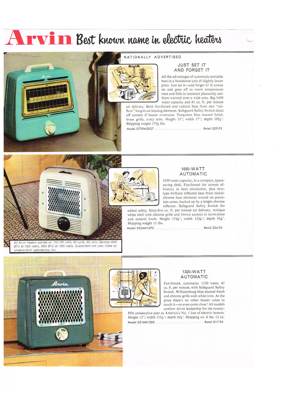 1957 Arvin Heater Ad2 View